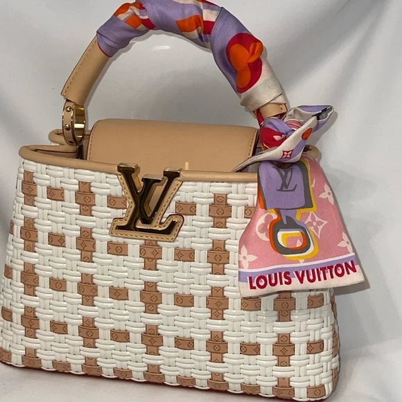 Louis Vuitton Capucine BB Heavenly Woven Satchel - Picture 3 of 12